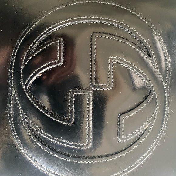 GUCCI unisex Pouchette: Limited edition Tom Ford era : black polished leather - Picture 14 of 17